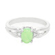 Zilveren ring met een chrysopraas
