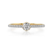 Gouden ring met een IF Diamant (D)