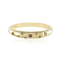 Gouden ring met I1 Champagne diamanten