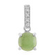 Zilveren hanger met een keizerlijk chrysopraas