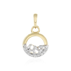 Gouden hanger met SI1 (H) Diamanten