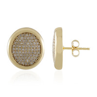 Gouden oorbellen met I1 (H) Diamanten (de Melo)