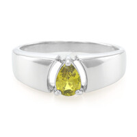 Zilveren herenring met een Braziliaanse chrysoberiil