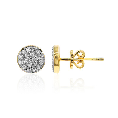 Gouden oorbellen met IF Diamanten (D) (Annette)