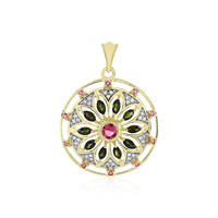 Gouden hanger met een roze toermalijn (Adela Gold)