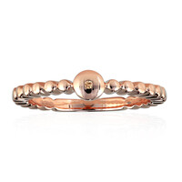 Gouden ring met een SI1 Argyle Rose De France Diamant