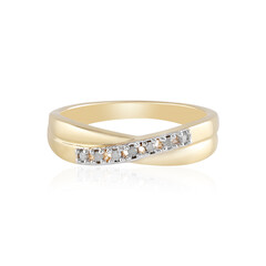 Zilveren ring met I3 (J) Diamanten