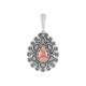Zilveren hanger met een rhodochrosiet (Desert Chic)