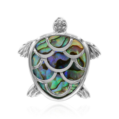 Zilveren hanger met een Abalone schelp