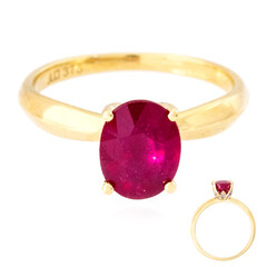 Gouden ring met een Madagaskar Robijn (de Melo)
