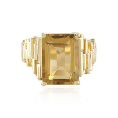 Zilveren ring met een champagne kwarts