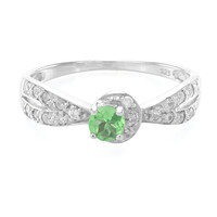 Zilveren ring met een tsavoriet
