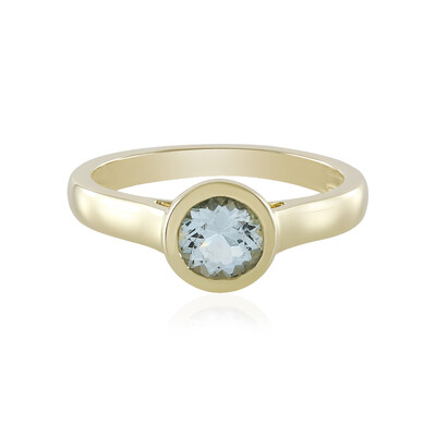 Gouden ring met een aquamarijn