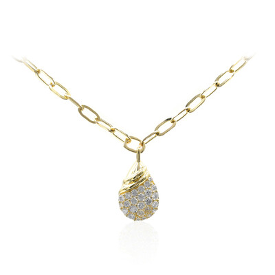 Gouden halsketting met I1 (H) Diamanten (CIRARI)