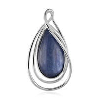 Zilveren hanger met een kyaniet