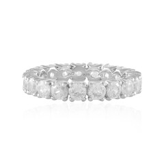 Zilveren ring met zirkonen