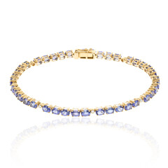 Gouden armband met AAA tanzanieten