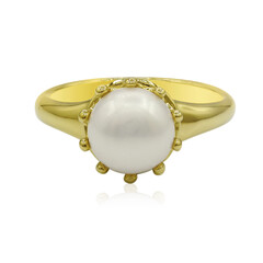Zilveren ring met een zoetwater kweekparel (TPC)