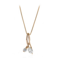 Gouden halsketting met een Diamant DI2 (J) (CIRARI)