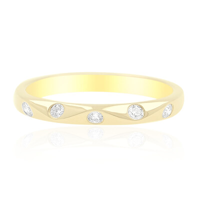 Gouden ring met Loepzuivere (F) Diamanten (LUCENT DIAMONDS)