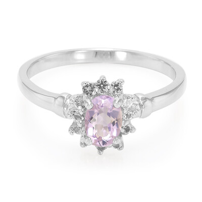 Zilveren ring met een lavendel amethist