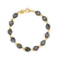 Zilveren armband met Baltische barnsteen