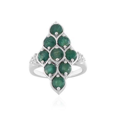 Zilveren ring met Grandidierieten