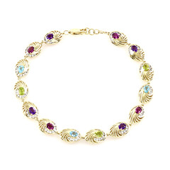 Gouden armband met peridoots (Ornaments by de Melo)