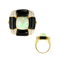 Gouden ring met een AAA Welo-opaal (CIRARI)