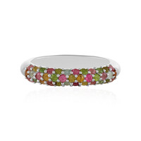 Zilveren ring met toermalijnen