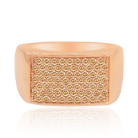 Gouden ring met SI1 Argyle Rose De France Diamanten