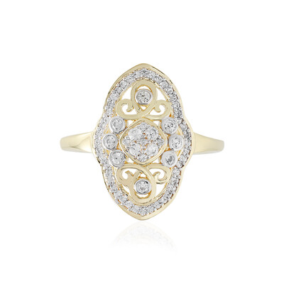 Zilveren ring met zirkonen