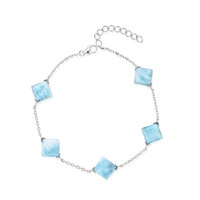 Zilveren armband met larimaren