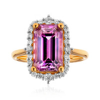 Gouden ring met een Roze diaspoor (AMAYANI)