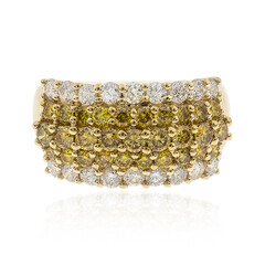 Gouden ring met SI2 Oranje Diamanten (CIRARI)