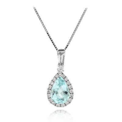 Gouden halsketting met een Paraiba toermalijn (CIRARI)