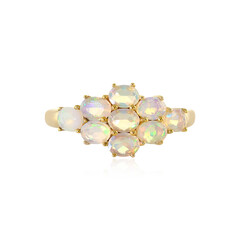 Zilveren ring met Welo-opalen