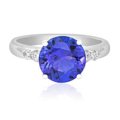 Gouden ring met een AAA tanzaniet (CIRARI)