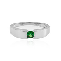 Platinaen ring met een tsavoriet