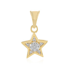 Zilveren hanger met I2 (I) Diamanten