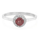 Zilveren ring met een Malaya granaat