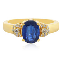 Zilveren ring met een kyaniet