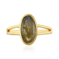 Zilveren ring met een labradoriet