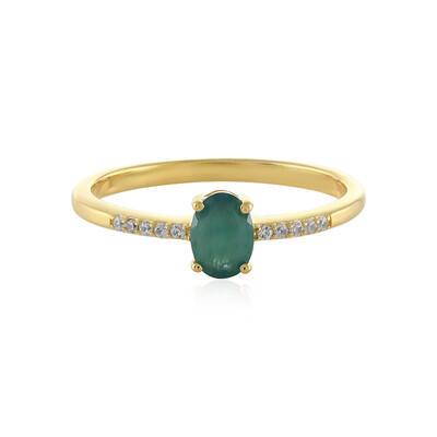 Zilveren ring met een Grandidieriet