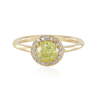 Gouden ring met een sfaleriet (AMAYANI)