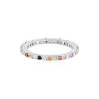 Zilveren ring met saffieren