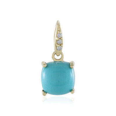 Gouden hanger met een Sleeping Beauty Turkoois