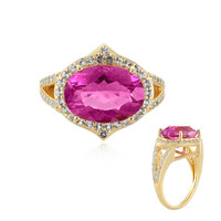 Zilveren ring met een Mexicaanse Roze Fluoriet