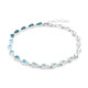 Zilveren armband met witte topaasstenen