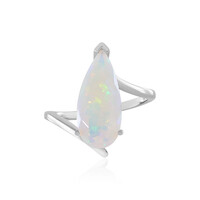 Zilveren ring met een AAA Welo-opaal (de Melo)